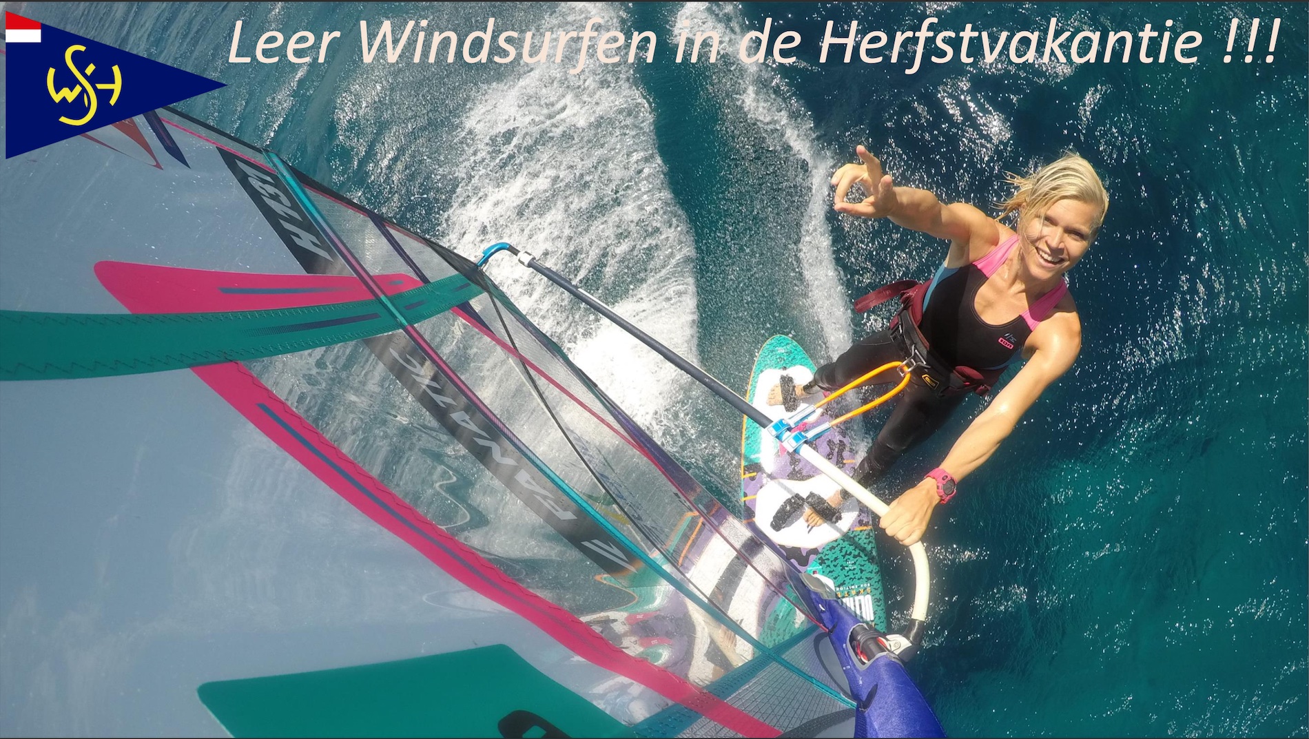 Leer windsurfen in de Herfstvakantie!