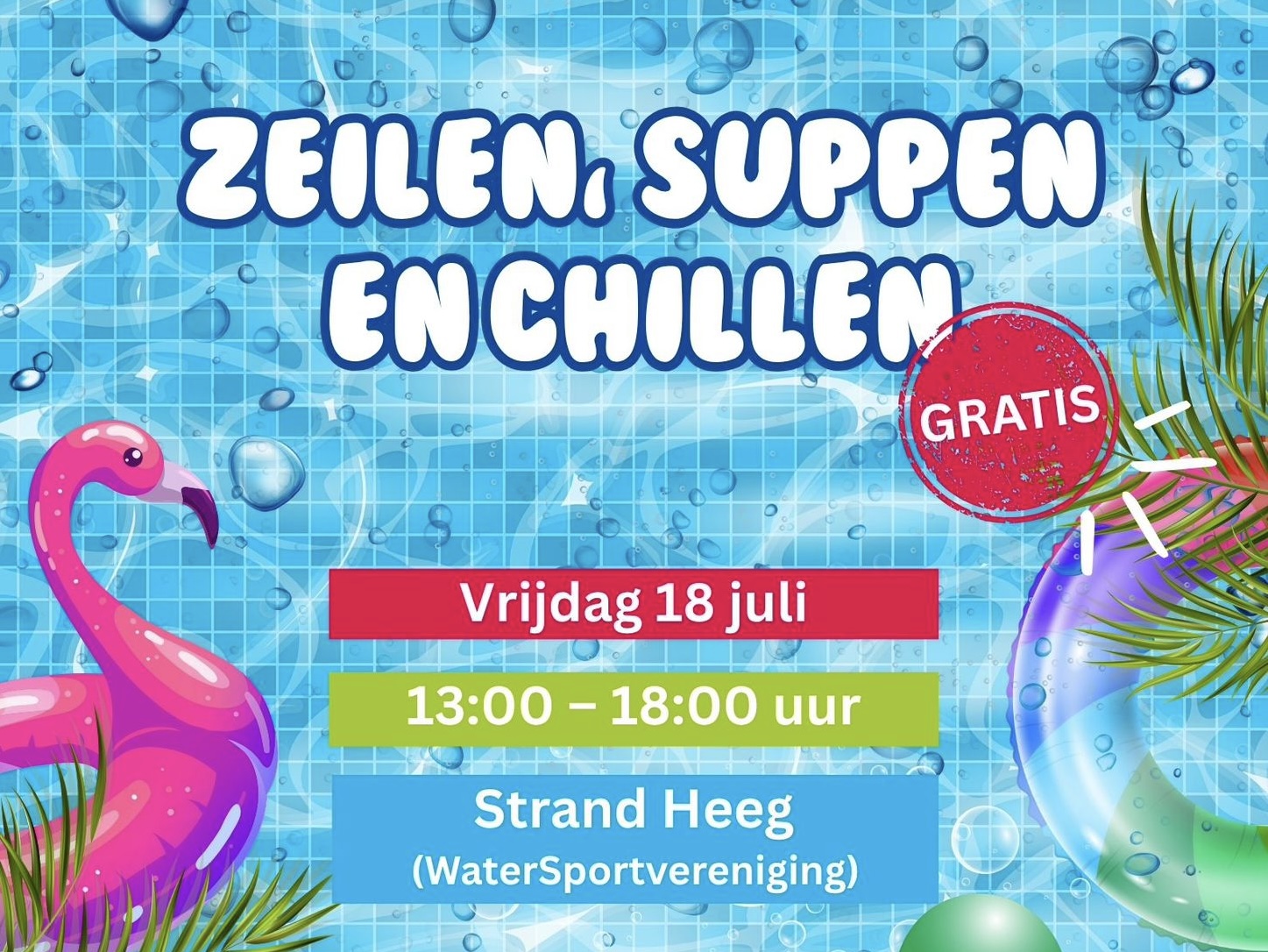 Zeilen, suppen en chillen?